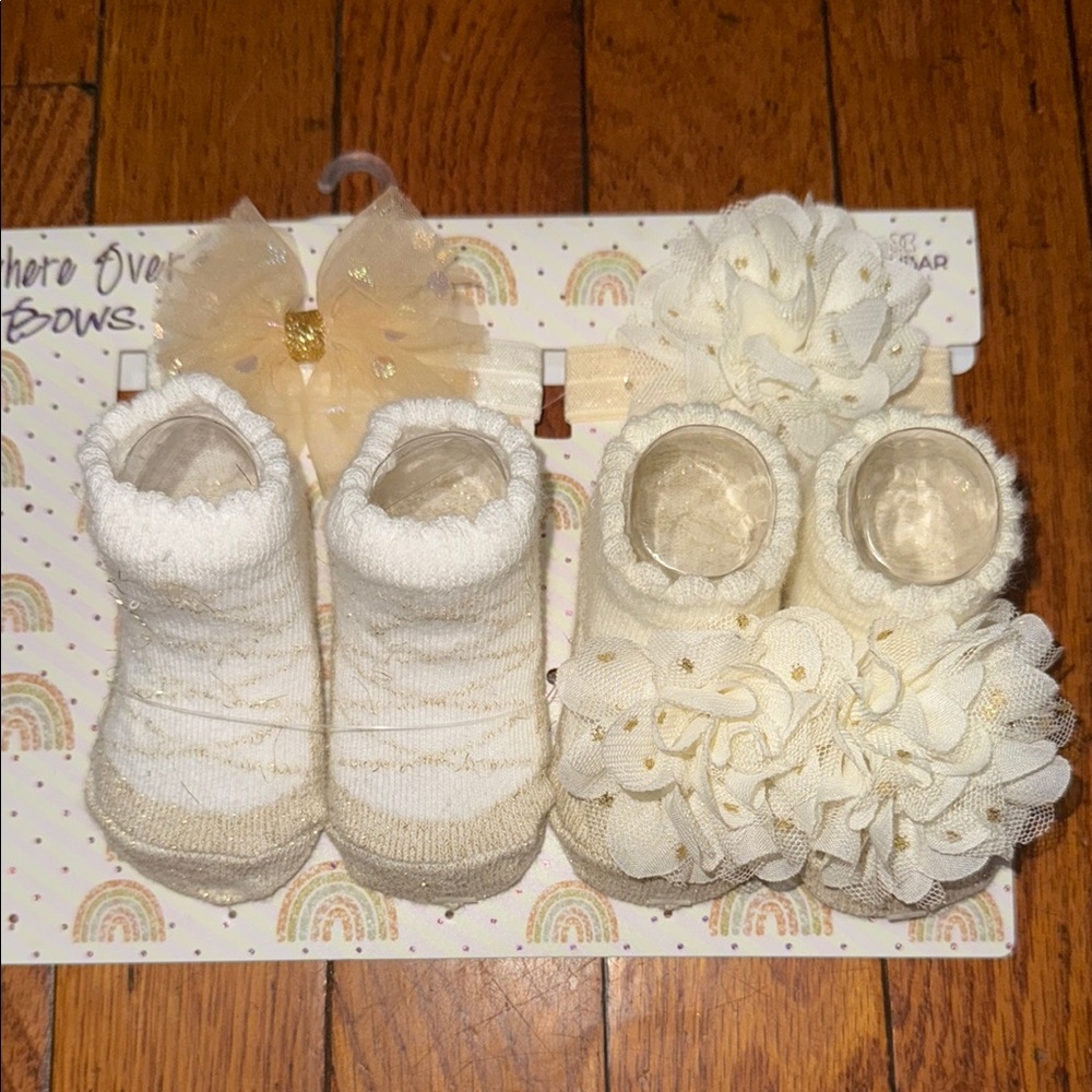 Matching Headband & Socks for Baby